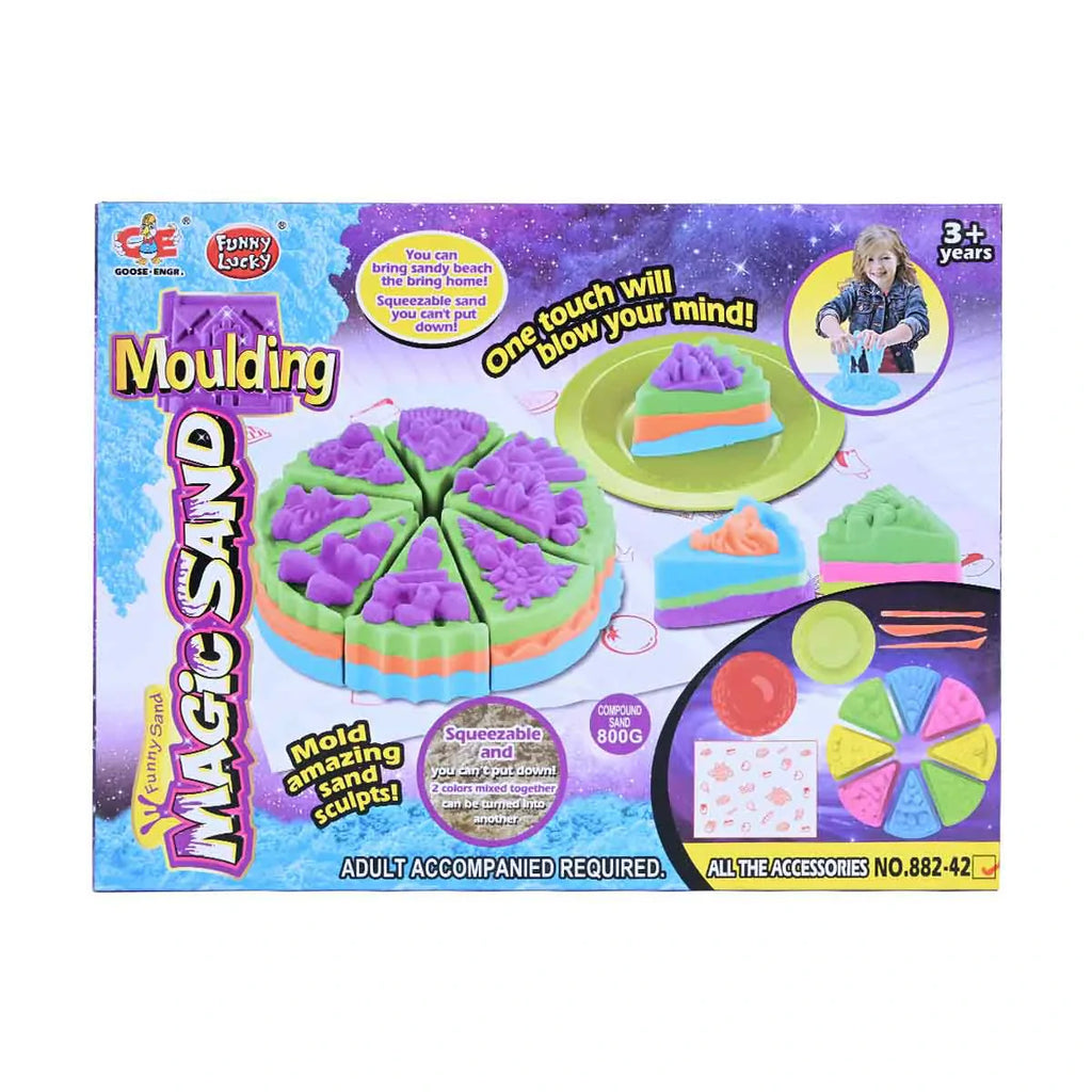 Picture of Kinetic Magic Sand Game Multicolor Color Cakes - by Raja Sahib Kids