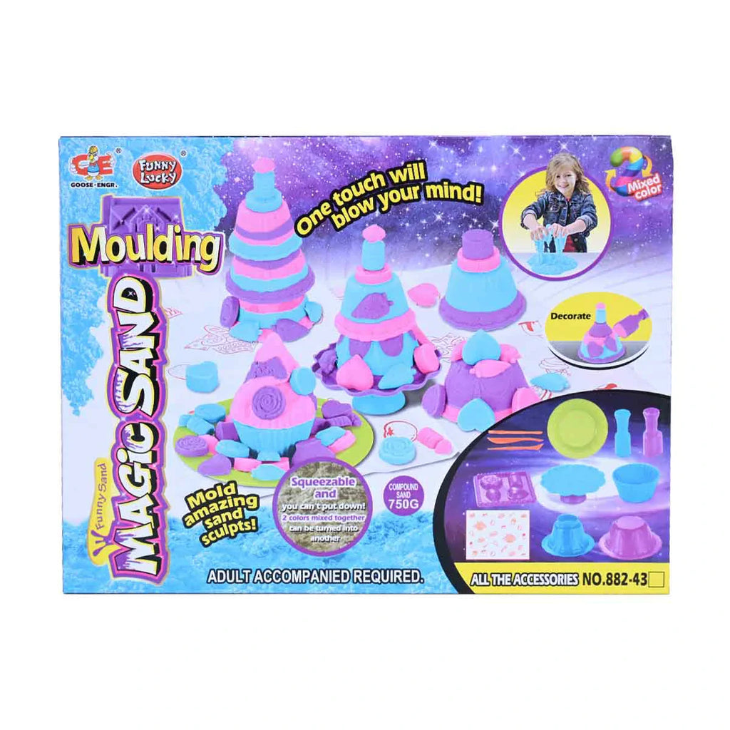 Picture of Kinetic Magic Sand Game Multicolor Color Cakes - by Raja Sahib Kids