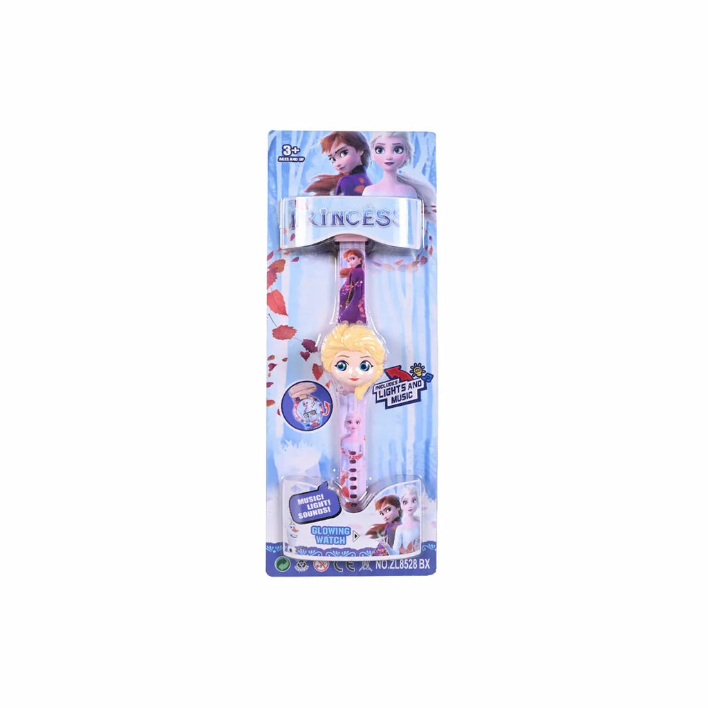 Picture of Musical Frozen Theme Automatic Watch With Light - by Raja Sahib Kids