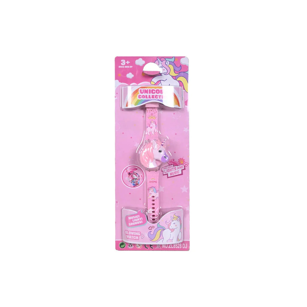 Picture of Musical Unicorn Theme Automatic Watch With Light - by Raja Sahib Kids