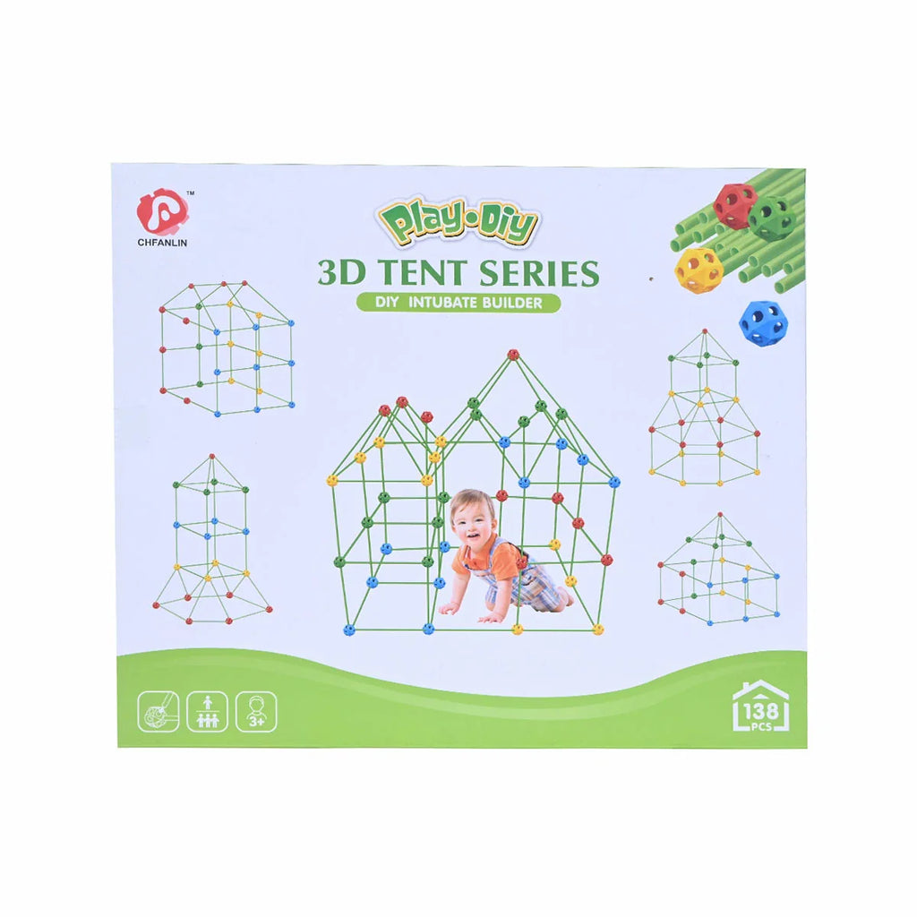 Picture of Diy 3D Tent Series Builder Blocks 138 Pcs - by Raja Sahib Kids