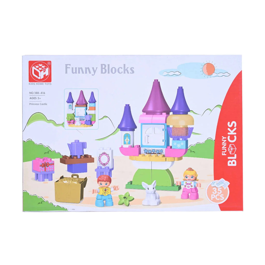 Picture of Funny Blocks Princess Castle 35 Pcs - by Raja Sahib Kids