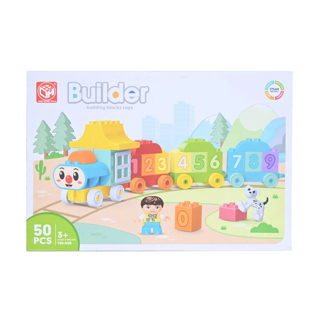 Picture of Builder Building Blocks Set 50 Pcs - by Raja Sahib Kids