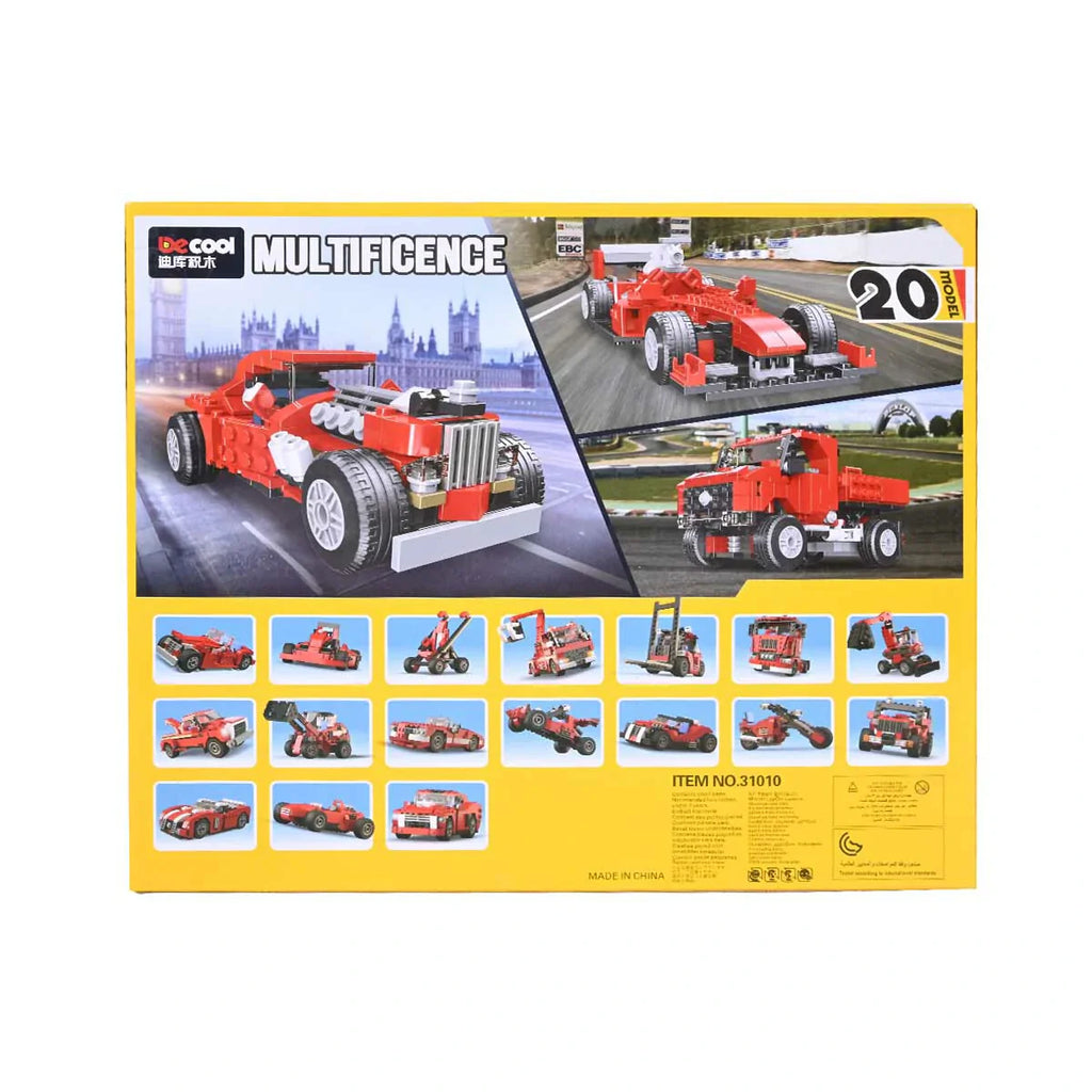 Picture of Multifence Vintage Car Building Blocks 278 Pcs - by Raja Sahib Kids