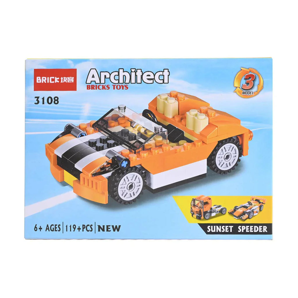 Picture of Architect Bricks Sunset Speeder Building Block 119 Pcs - by Raja Sahib Kids