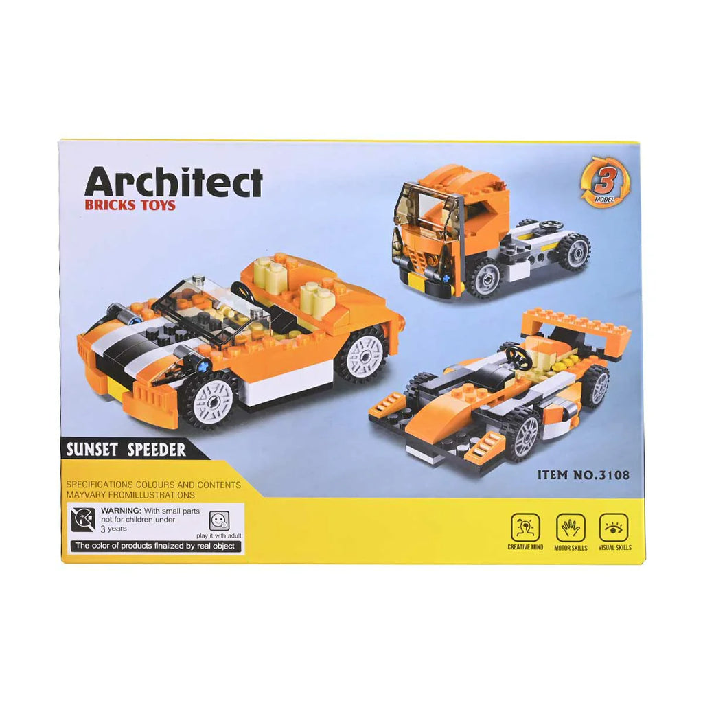 Picture of Architect Bricks Sunset Speeder Building Block 119 Pcs - by Raja Sahib Kids