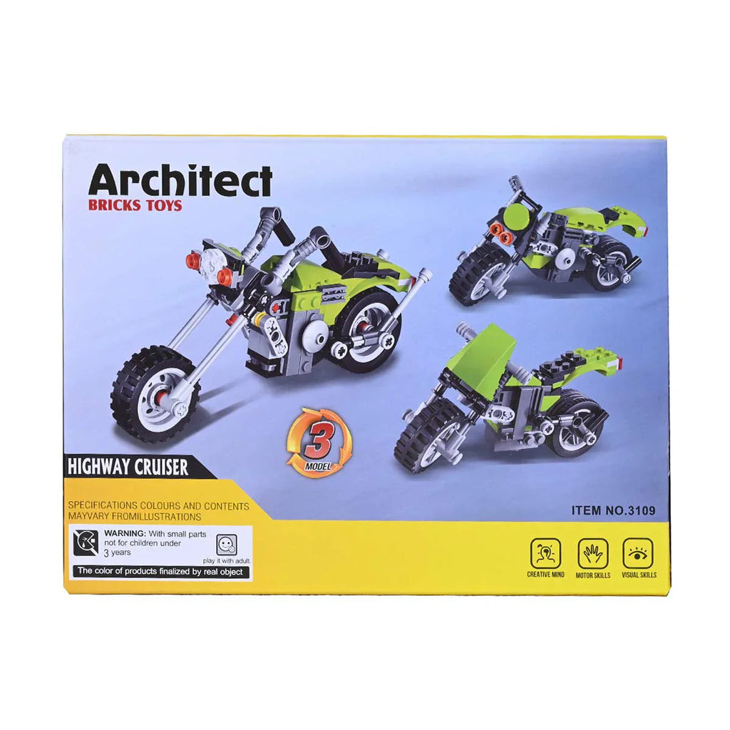 Picture of Architect Highway Cruiser Building Blocks 129 Pcs - by Raja Sahib Kids