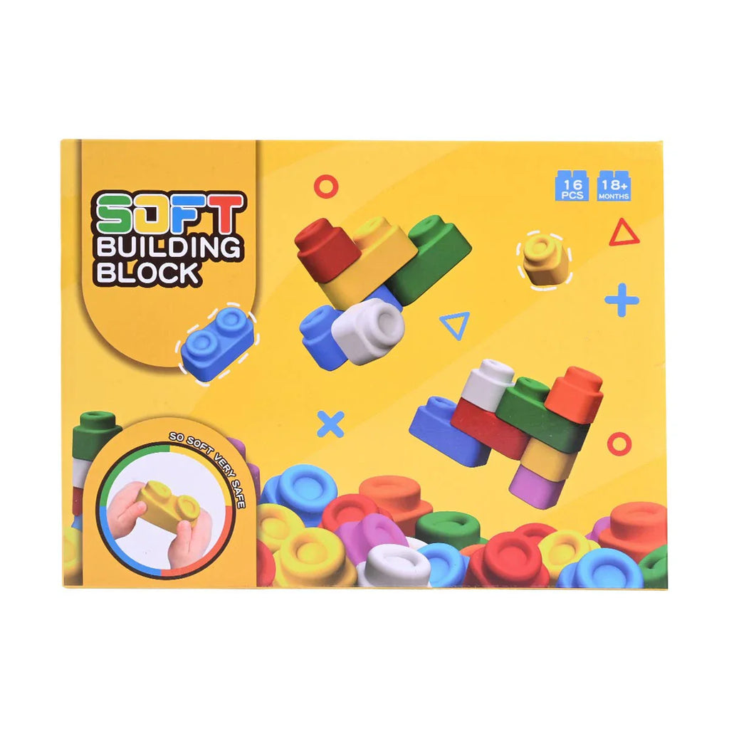 Picture of Safe & Flexible Soft Building Blocks | Chewable, Sterilizable, Early Learning Toy for 18+ Months - by Raja Sahib Kids