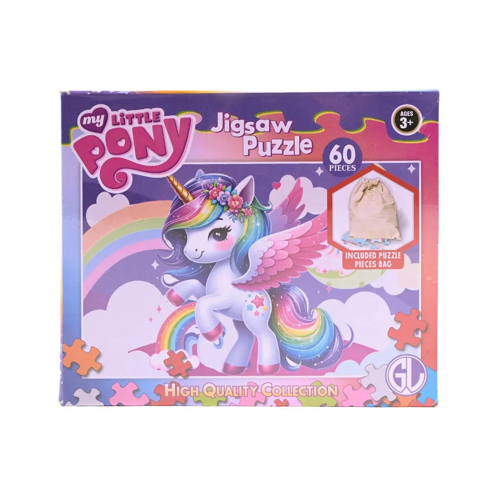Picture of My Little Pony Unicorn Fantasy: High-Quality 60-Piece Jigsaw Puzzle - by Raja Sahib Kids