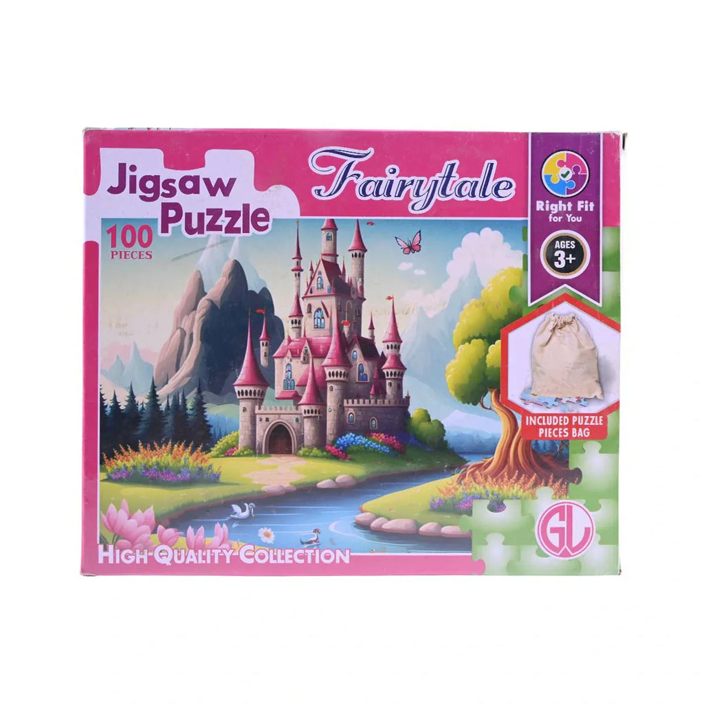 Picture of High-Quality Fairytale Jigsaw Puzzle - 100 Pieces with Princess Castle - by Raja Sahib Kids