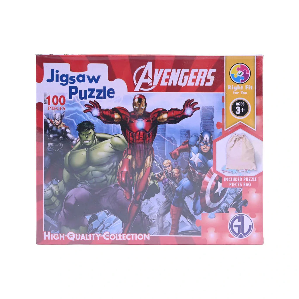 Picture of The Avengers: High-Quality 100-Piece Jigsaw Puzzle (Age of Ultron Collection) - by Raja Sahib Kids