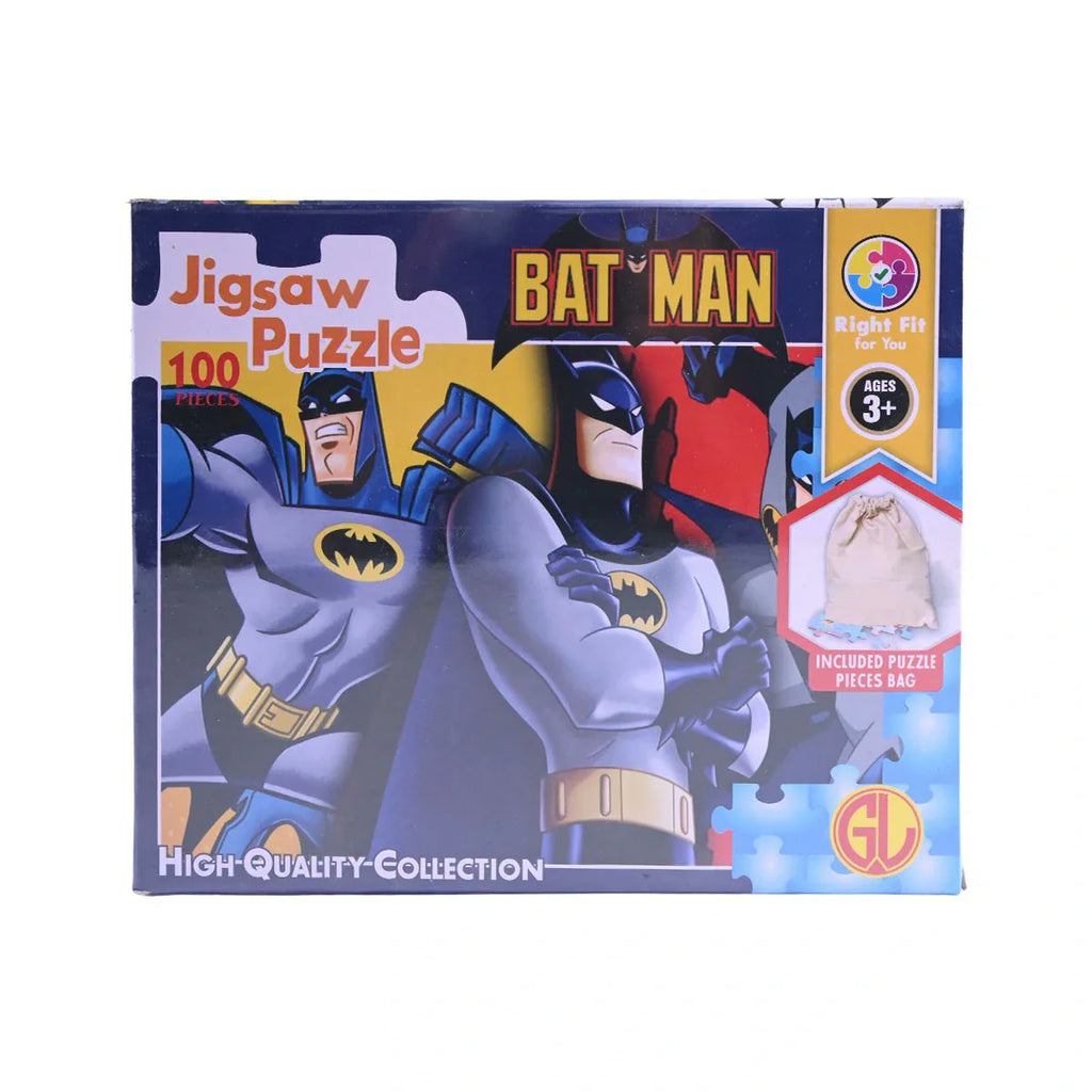 Picture of Batman: High-Quality 100-Piece Animated Jigsaw Puzzle - by Raja Sahib Kids