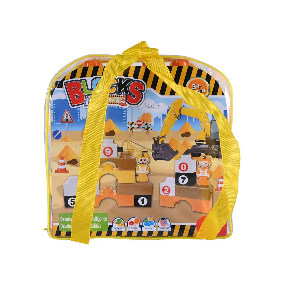 Picture of Construction Crew 29-Piece Jumbo Building Block Set - by Raja Sahib Kids