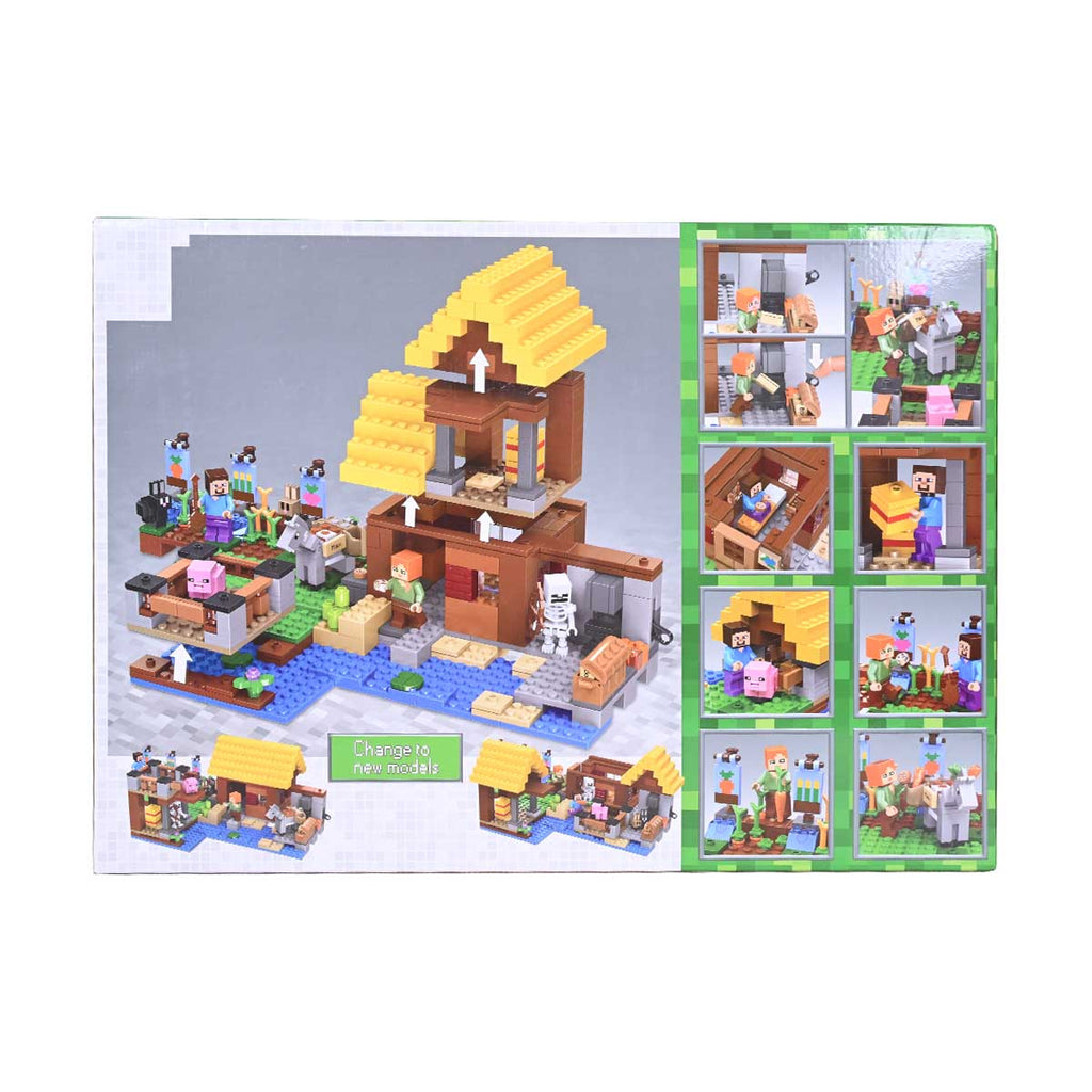 Picture of Brick The Farm Cottage Building Blocks 549 Pcs - by Raja Sahib Kids