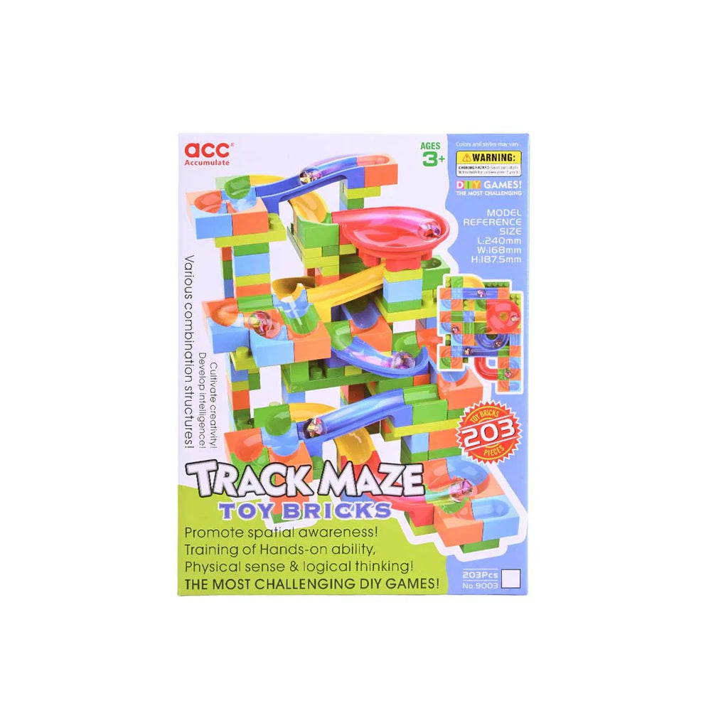 Picture of The Most Challenging DIY Games! Building Block Marble Run Track Maze | Promotes Spatial Awareness & Logical Thinking - by Raja Sahib Kids