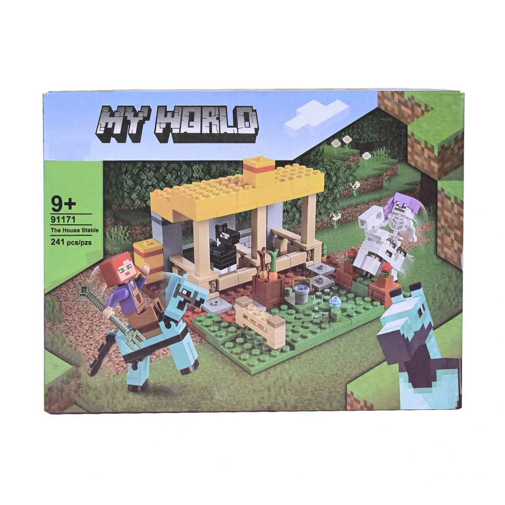 Picture of My World The House Stable Building Blocks 241 Pcs - by Raja Sahib Kids