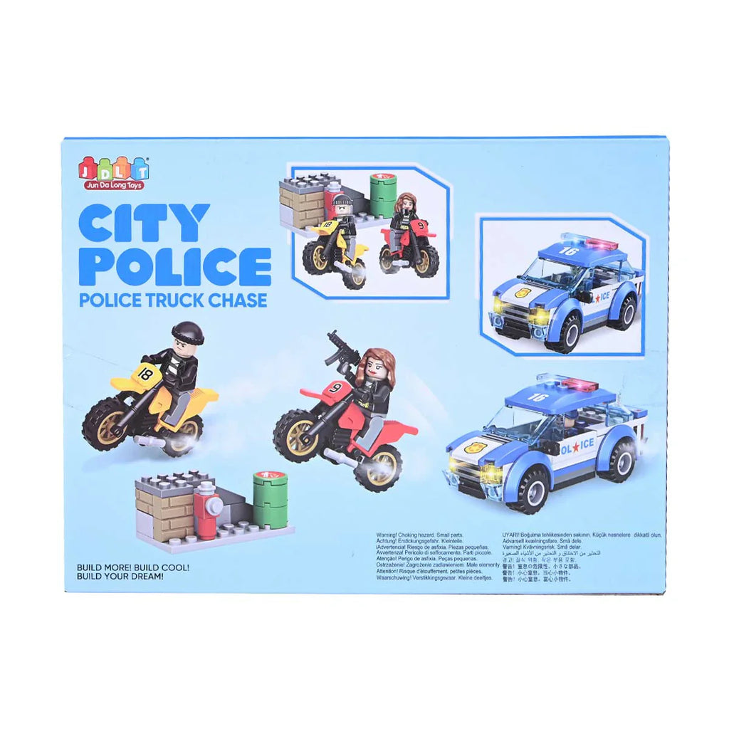 Picture of City Police Truck Chase Building Blocks 161 Pcs - by Raja Sahib Kids