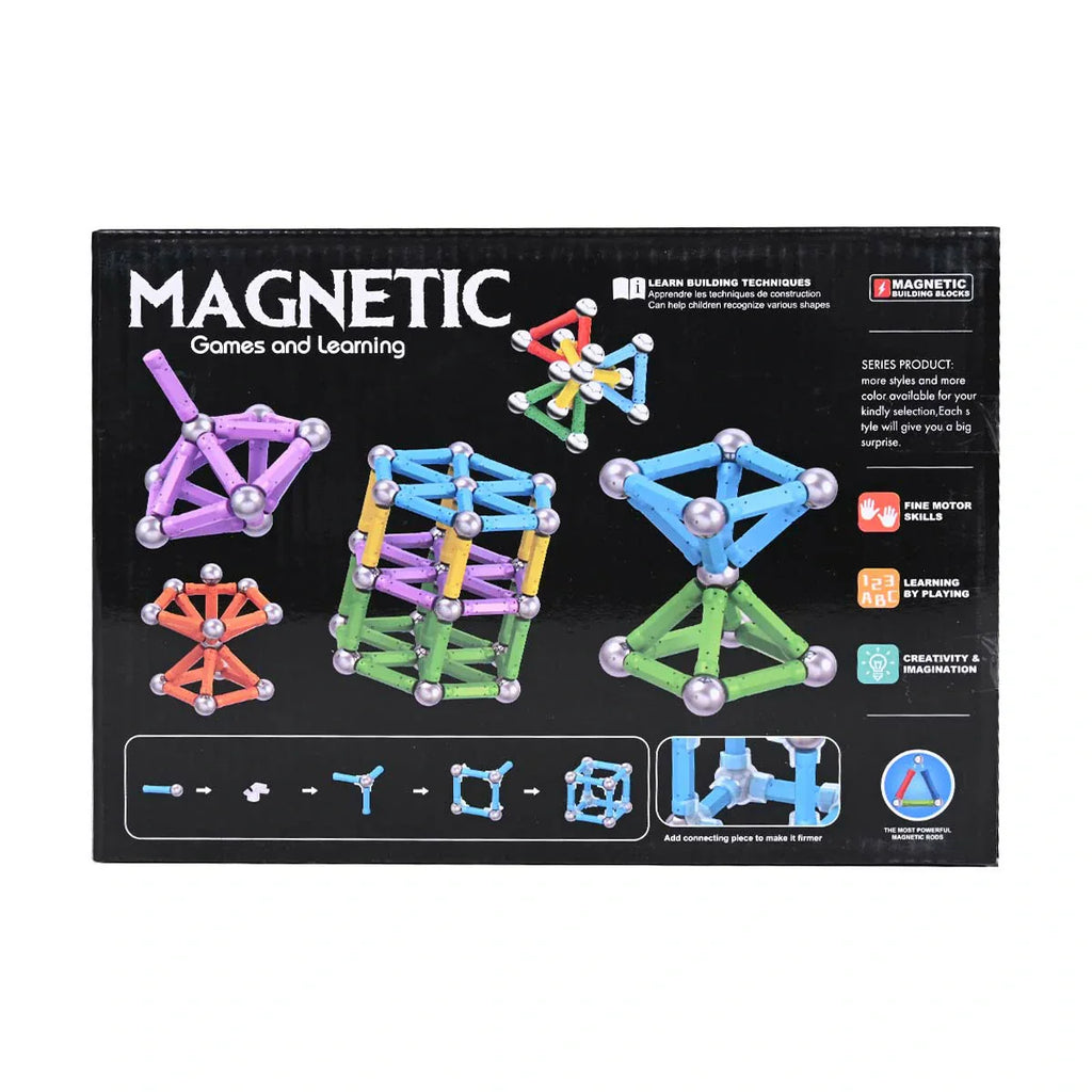 Picture of Learning Magnetic Building Blocks 72 Pcs - by Raja Sahib Kids