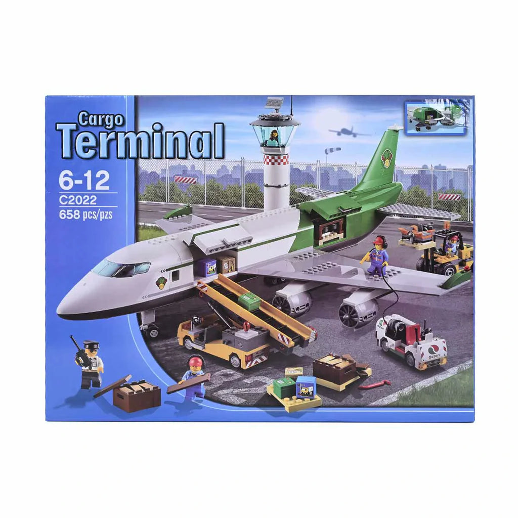 Picture of Cargo Terminal Building Blocks 658 Pcs - by Raja Sahib Kids