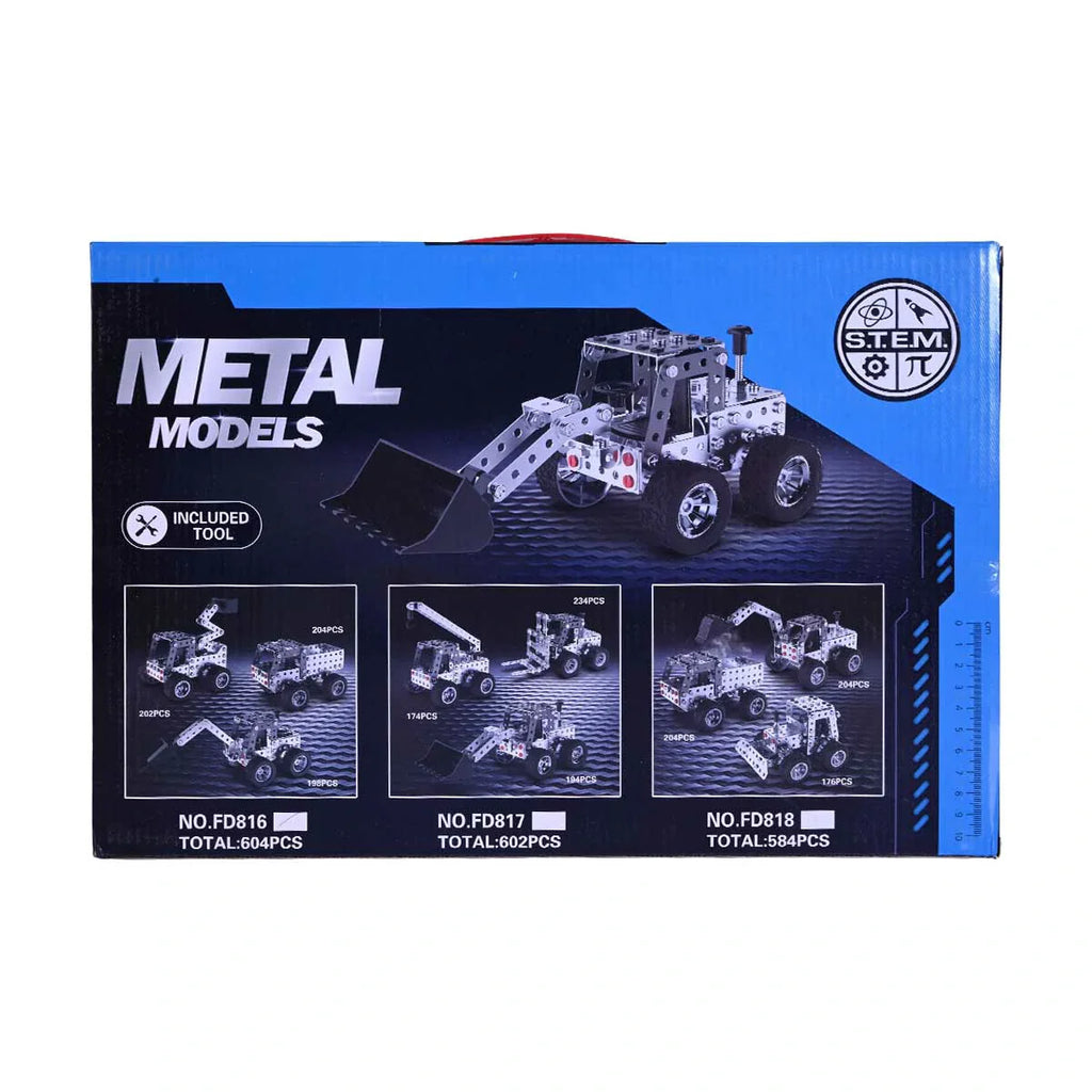 Picture of DIY S.T.E.M. Alloy Metal Construction Models Kit | Multi-Build Vehicle Set Ages 8+ - by Raja Sahib Kids