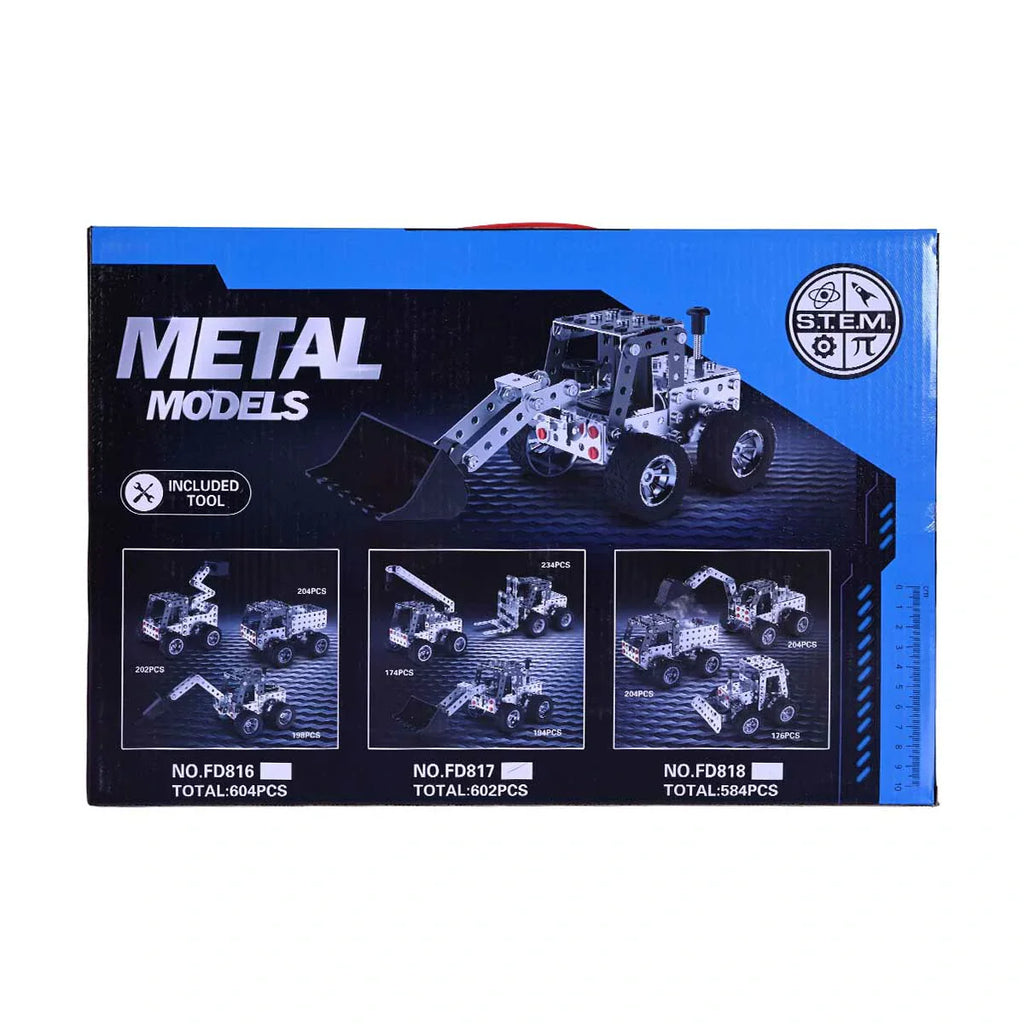Picture of DIY S.T.E.M. Alloy Metal Construction Models Kit | Multi-Build Vehicle Set Ages 8+ - by Raja Sahib Kids