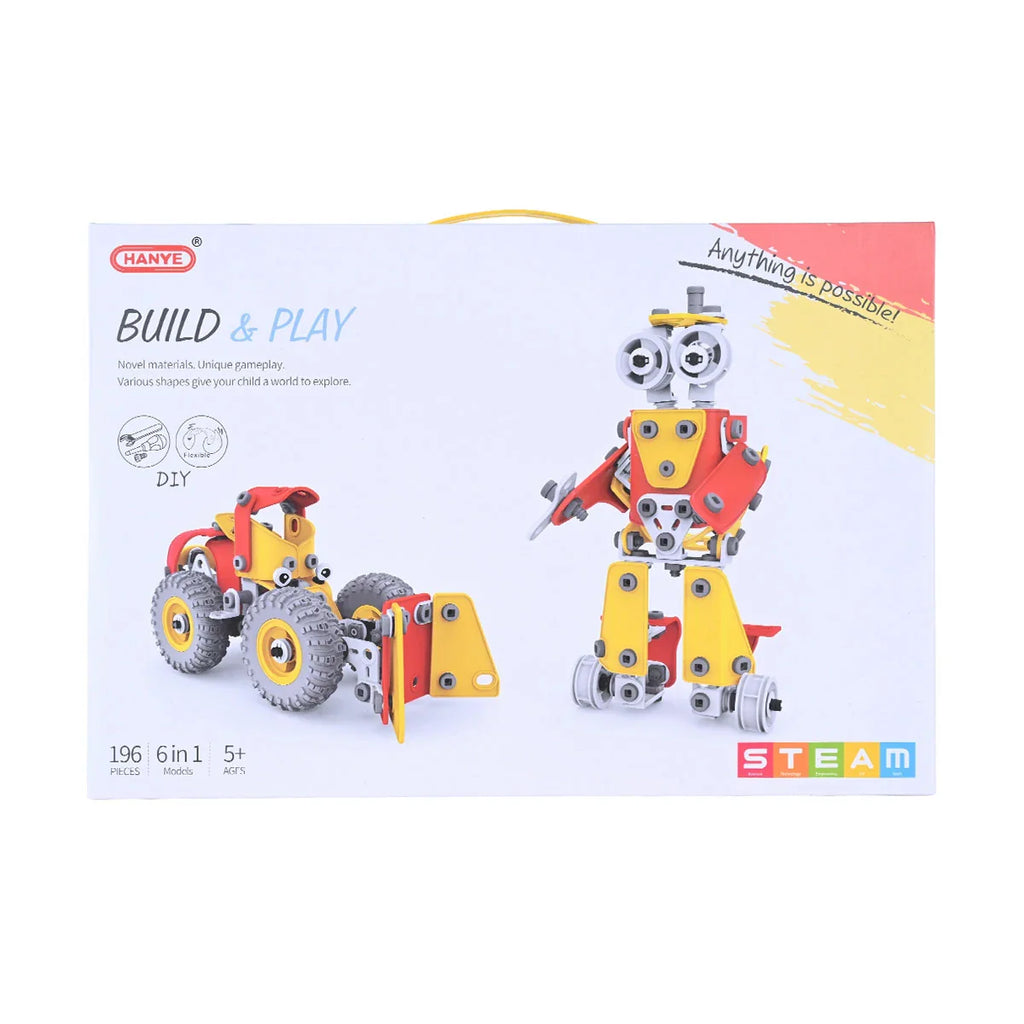 Picture of Hanye Build & Play 6-In-1 Stem Construction Set - by Raja Sahib Kids