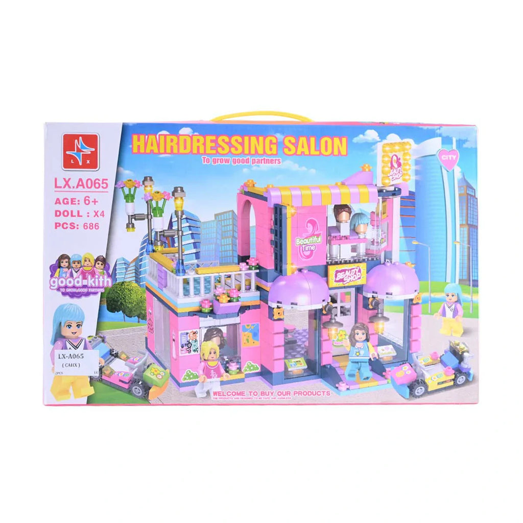 Picture of Good Kith Hairdressing Salon & Beauty Shop Building Set 686 Pieces - by Raja Sahib Kids