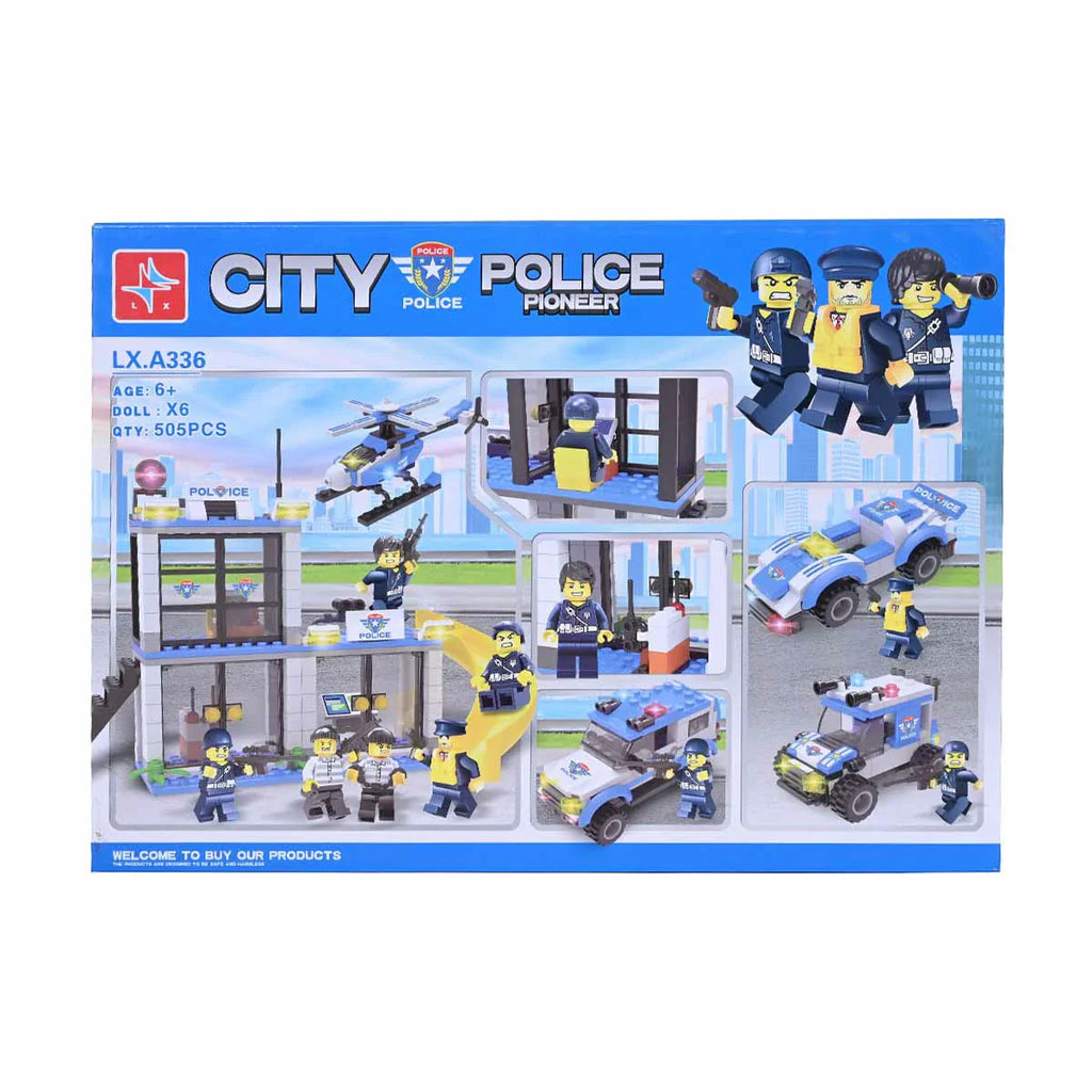 Picture of City Police Pioneer Building Blocks 505 Pcs - by Raja Sahib Kids