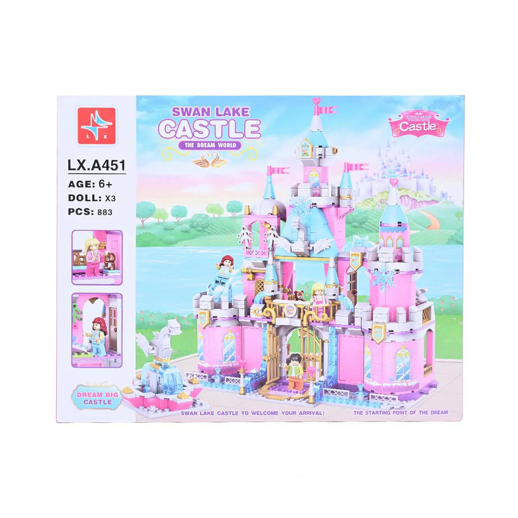 Picture of Swan Lake Castle Building Blocks 883 Pcs - by Raja Sahib Kids