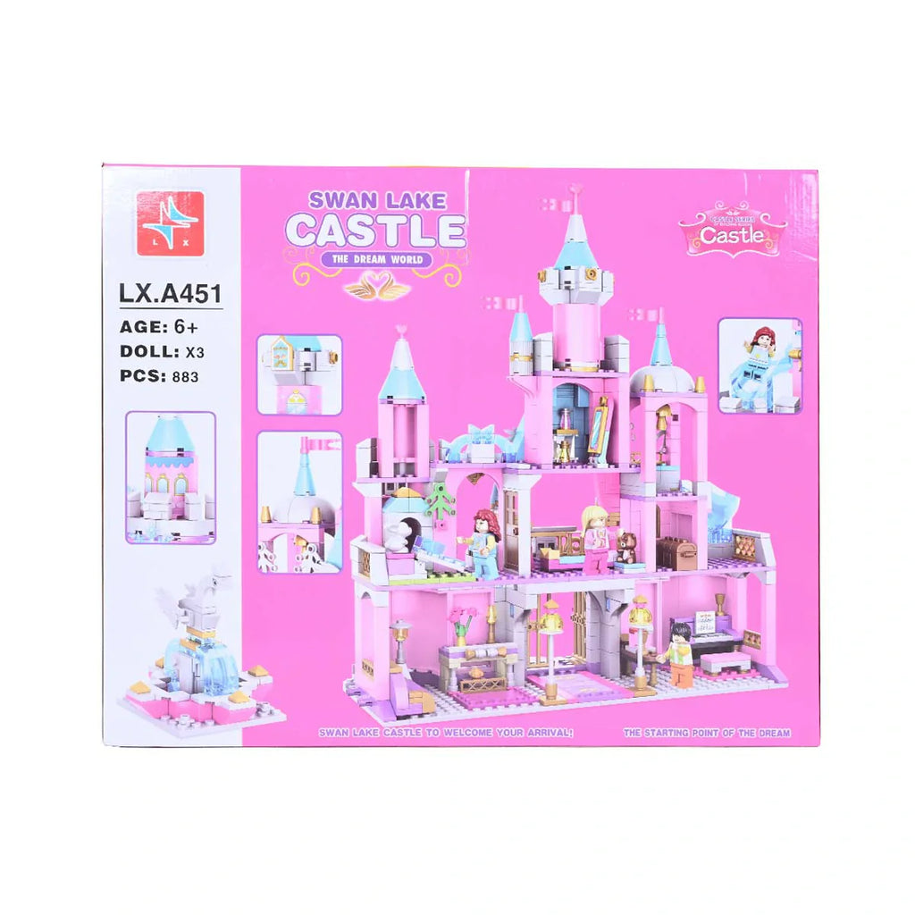 Picture of Swan Lake Castle Building Blocks 883 Pcs - by Raja Sahib Kids