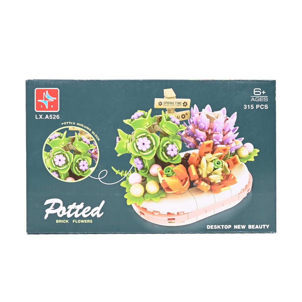 Picture of Patted Brick Flowers Blocks 315 Pcs - by Raja Sahib Kids