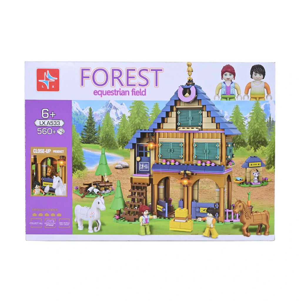 Picture of Forest Equestrian Field Building Blocks 560 Pcs - by Raja Sahib Kids