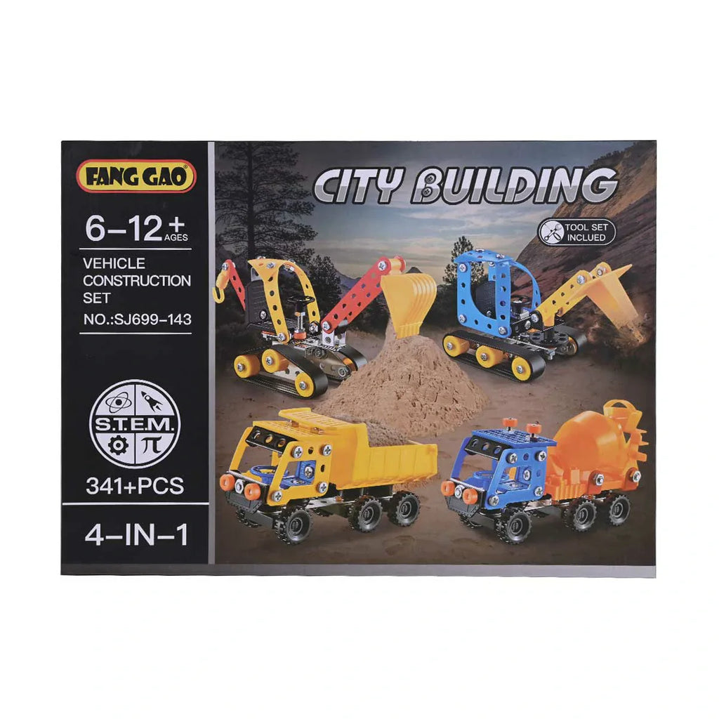 Picture of Fang Gao 4-In-1 City Building Construction Set 341 Pcs - by Raja Sahib Kids