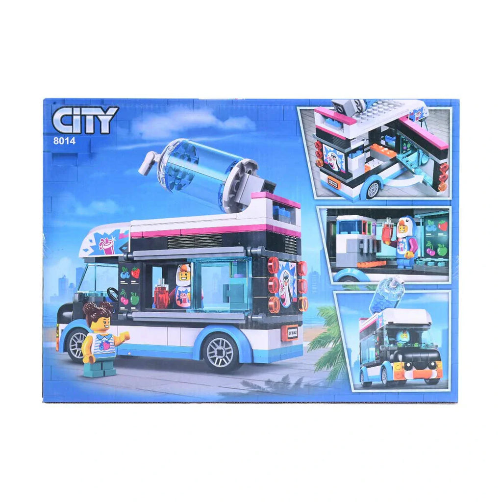 Picture of Penguin Smoothie Van Building Set 213 Pieces - by Raja Sahib Kids