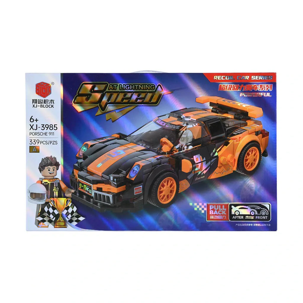 Picture of Lightning Speed Porsche 911 Block Building Set - by Raja Sahib Kids