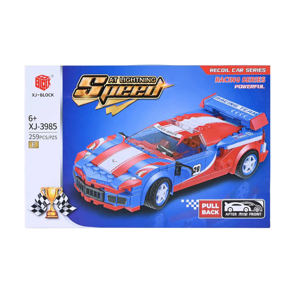 Picture of Lightning Speed Recoil Car Racing Series Blocks 259 Pcs - by Raja Sahib Kids