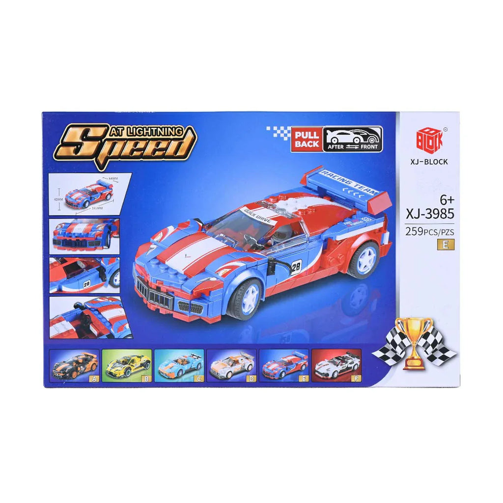 Picture of Lightning Speed Recoil Car Racing Series Blocks 259 Pcs - by Raja Sahib Kids