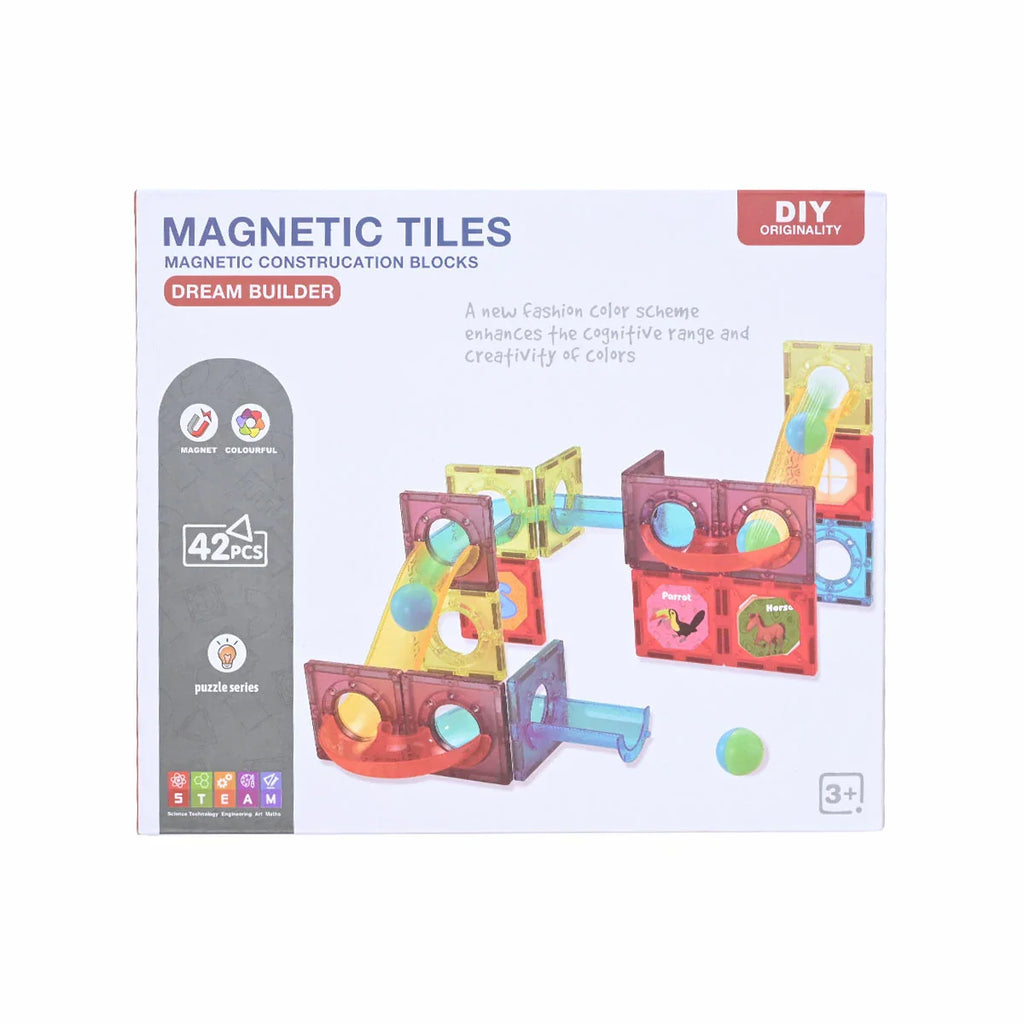 Picture of Magnet Tiles Construction Blocks Dream Builder Activity Blocks 42 Pcs - by Raja Sahib Kids