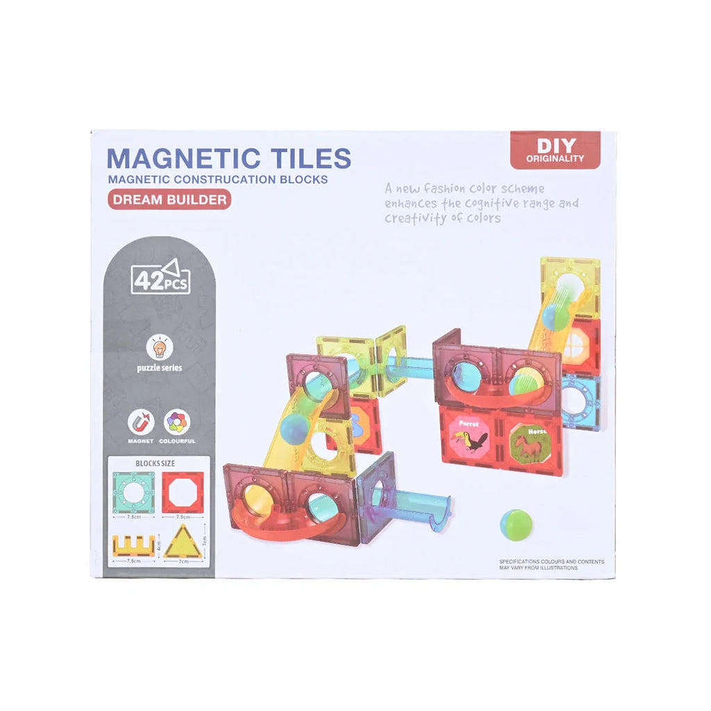 Picture of Magnet Tiles Construction Blocks Dream Builder Activity Blocks 42 Pcs - by Raja Sahib Kids