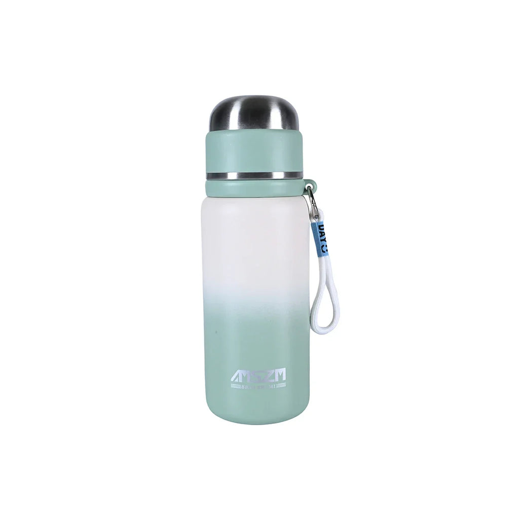 Picture of Green and White Gradient Insulated Bottle with Strap 600ml - by Raja Sahib Kids