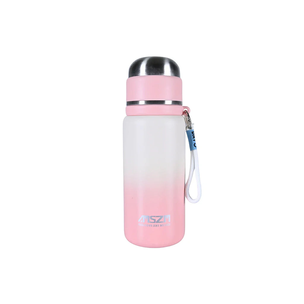 Picture of Pink and White Gradient Insulated Bottle with Strap 600ml - by Raja Sahib Kids