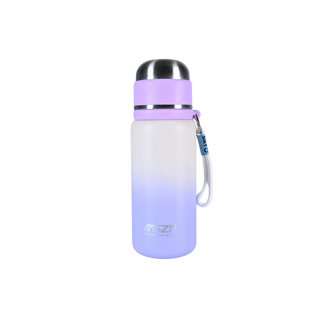 Picture of Lavender and White Gradient Insulated Bottle with Strap 600ml - by Raja Sahib Kids