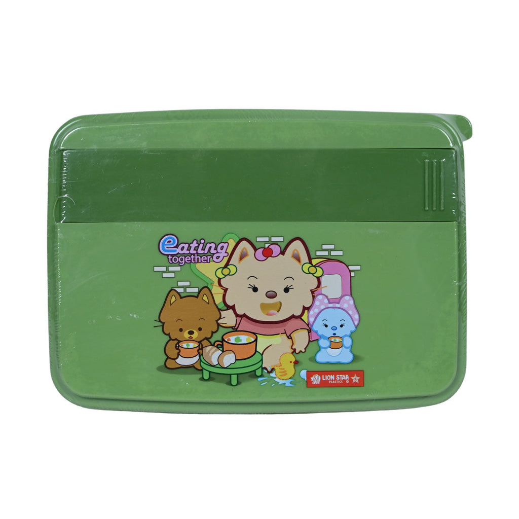 Picture of Lion Star Lunch Box For Kids - Green - by Raja Sahib Kids