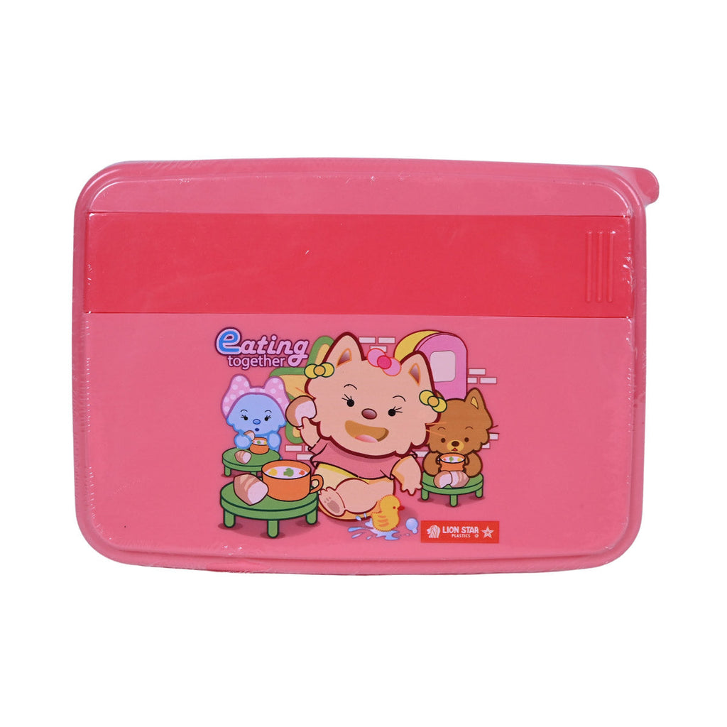 Picture of Lion Star Lunch Box For Kids - Pink - by Raja Sahib Kids