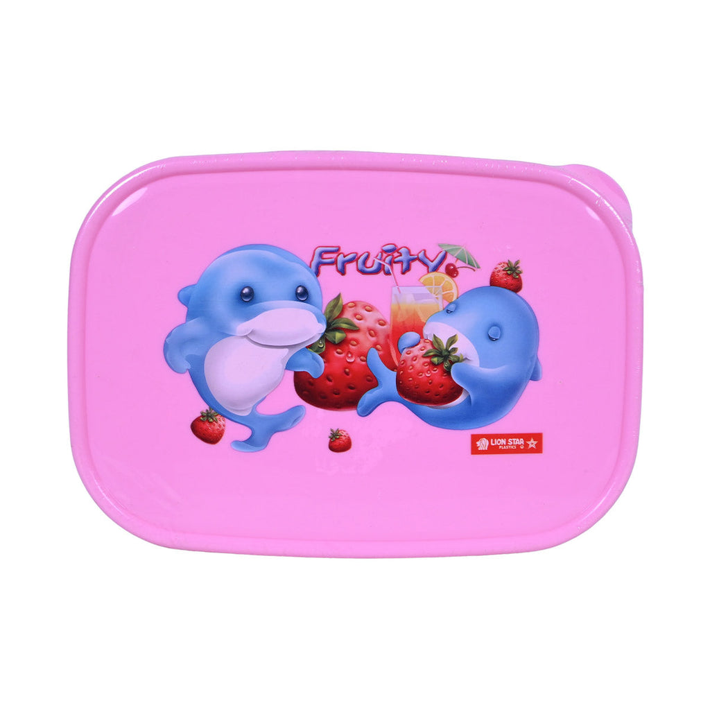 Picture of Lion Star Lunch Box For Kids - Pink - by Raja Sahib Kids