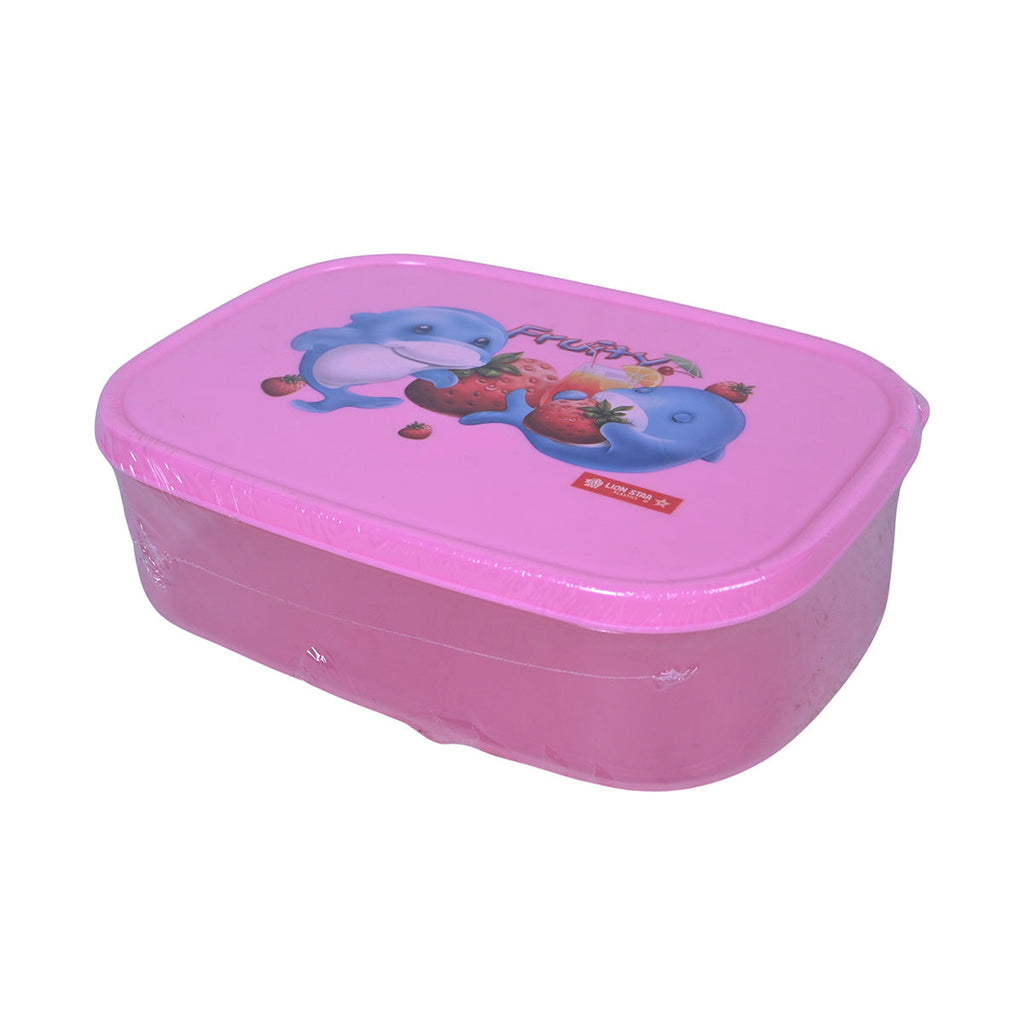 Picture of Lion Star Lunch Box For Kids - Pink - by Raja Sahib Kids