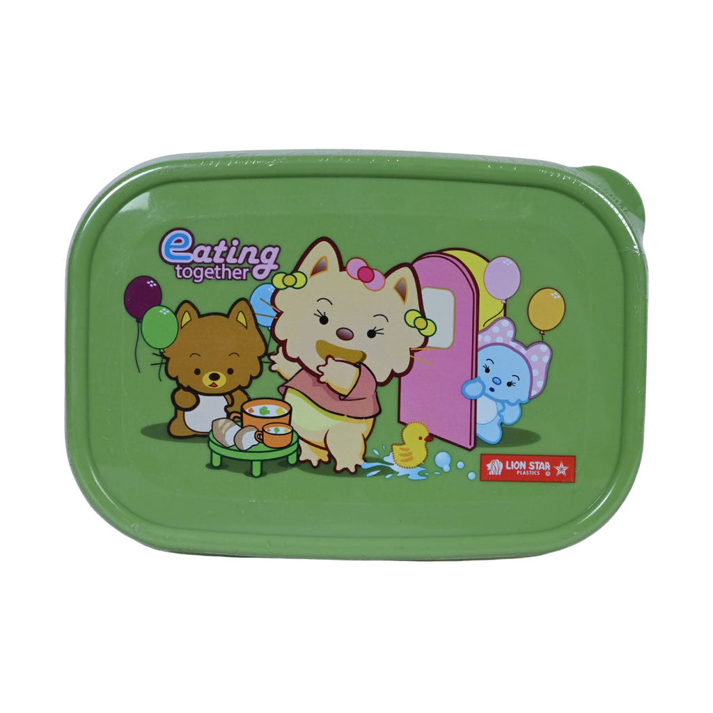 Picture of Lion Star Lunch Box For Kids - Green - by Raja Sahib Kids