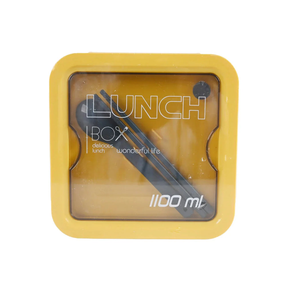 Picture of Lunch Box 1100Ml - Yellow - by Raja Sahib Kids