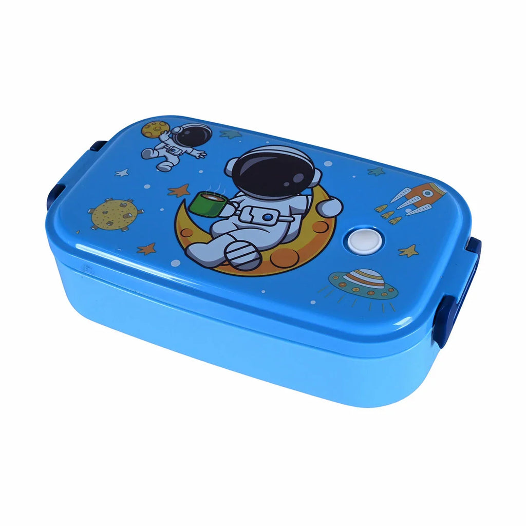 Picture of Kids' Space-Themed Lunch Box with Astronaut and Moon Graphic - by Raja Sahib Kids