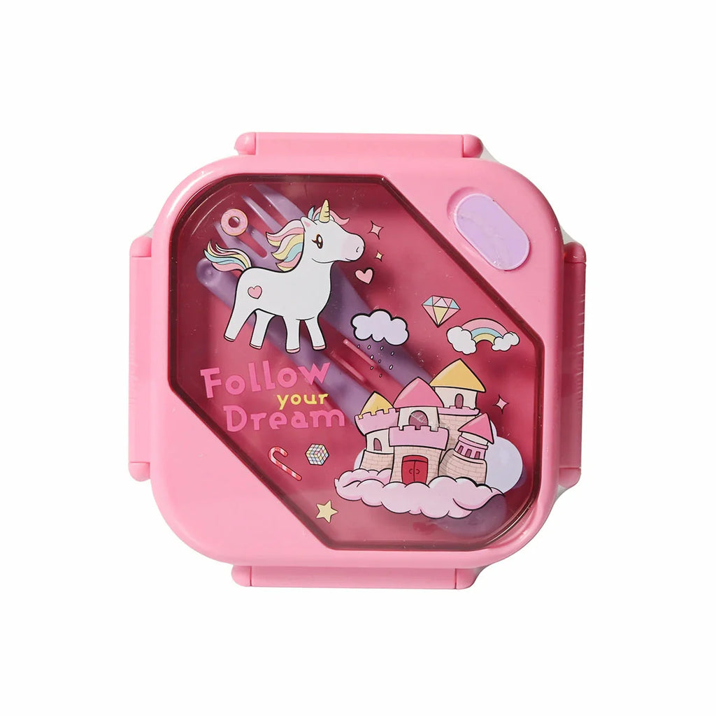Picture of Magical 'Follow Your Dream' Unicorn Lunch Box - by Raja Sahib Kids